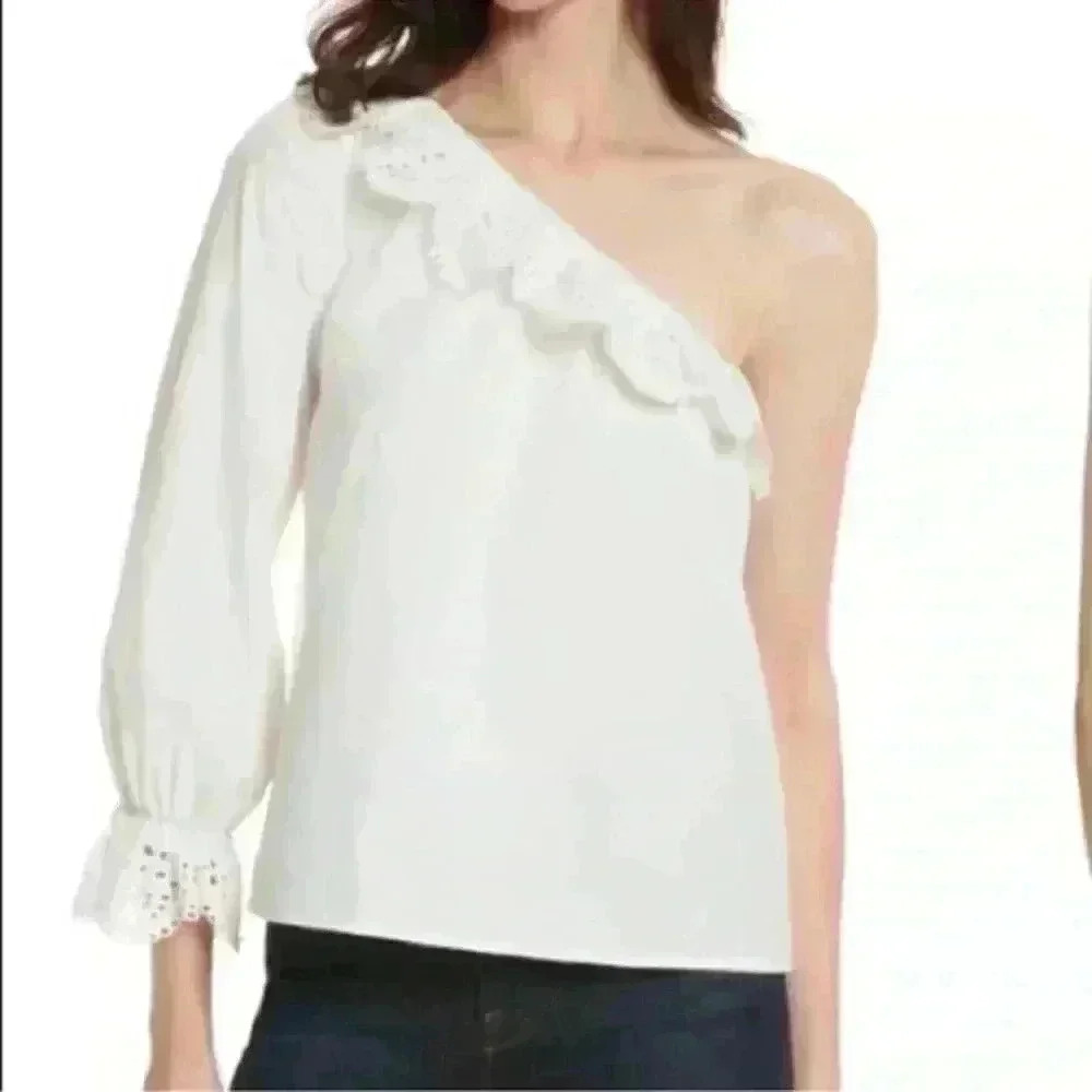 Joie one shoulder blouse medium